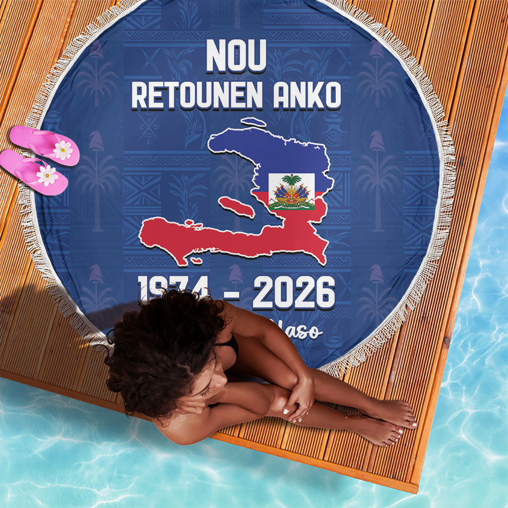 Haiti Football Beach Blanket Nou Retounen Anko 1974-2026