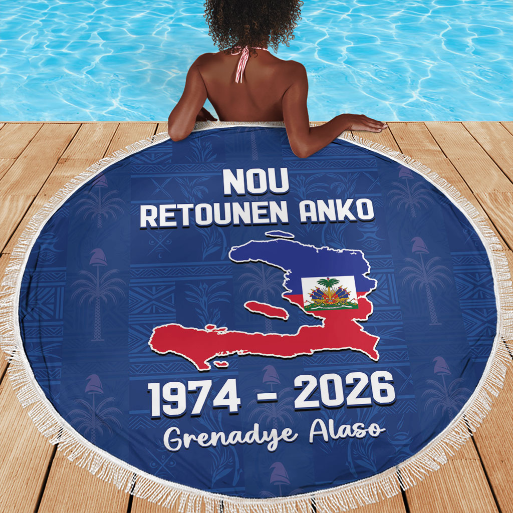 Haiti Football Beach Blanket Nou Retounen Anko 1974-2026