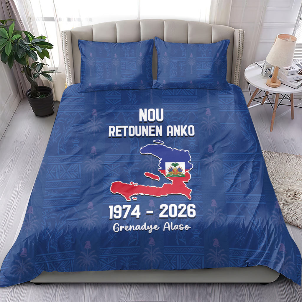 Haiti Football Bedding Set Nou Retounen Anko 1974-2026