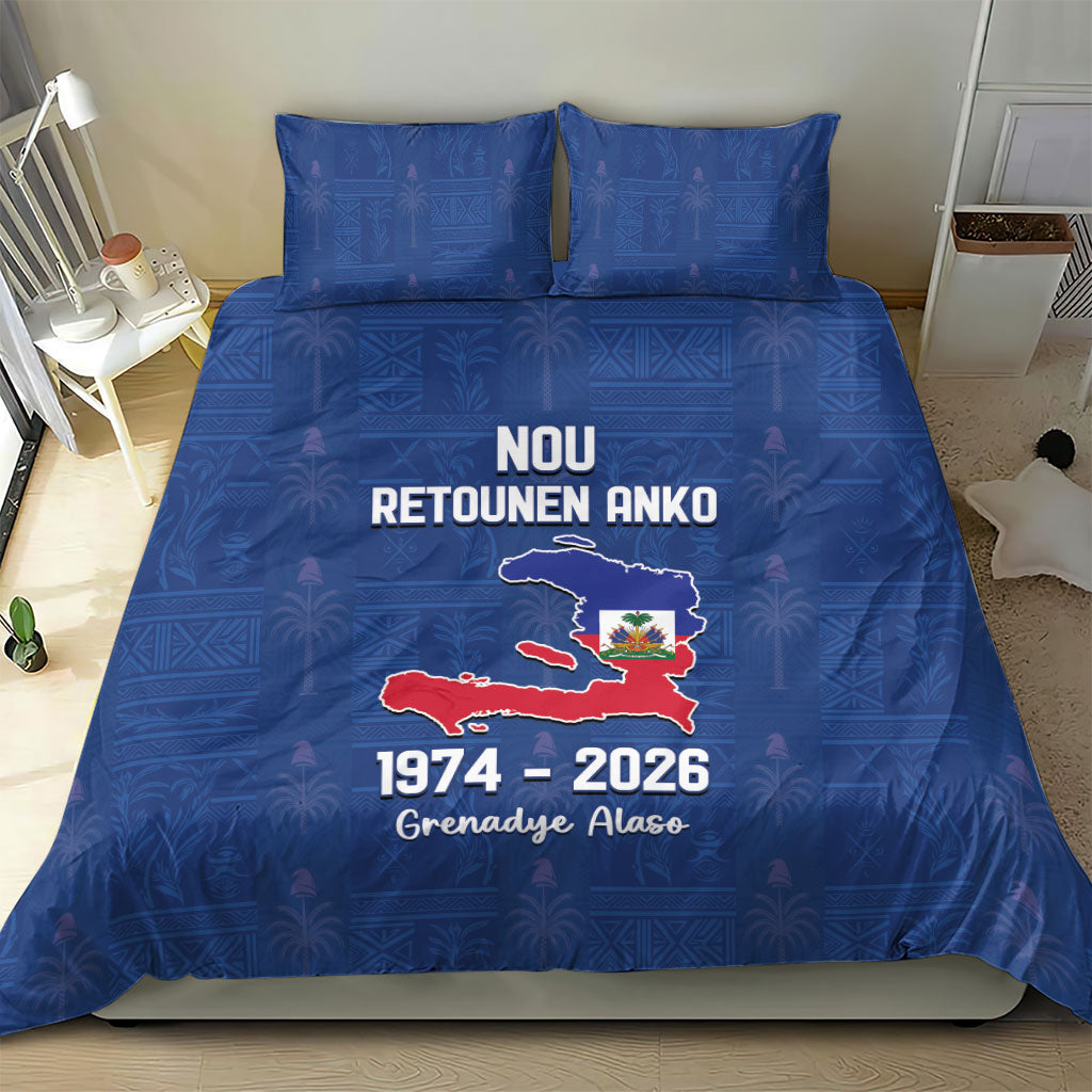 Haiti Football Bedding Set Nou Retounen Anko 1974-2026