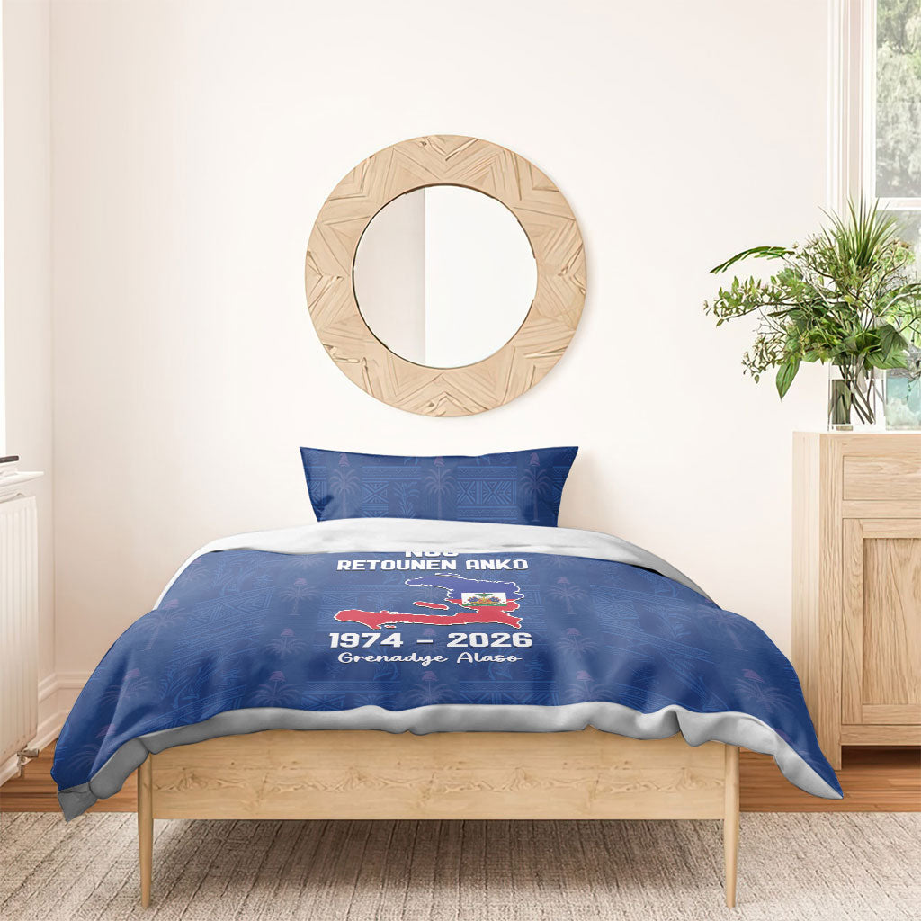 Haiti Football Bedding Set Nou Retounen Anko 1974-2026