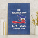 Haiti Football Canvas Wall Art Nou Retounen Anko 1974-2026