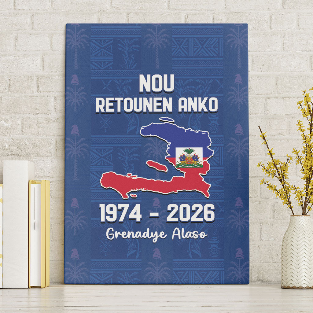 Haiti Football Canvas Wall Art Nou Retounen Anko 1974-2026