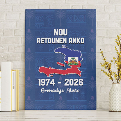 Haiti Football Canvas Wall Art Nou Retounen Anko 1974-2026