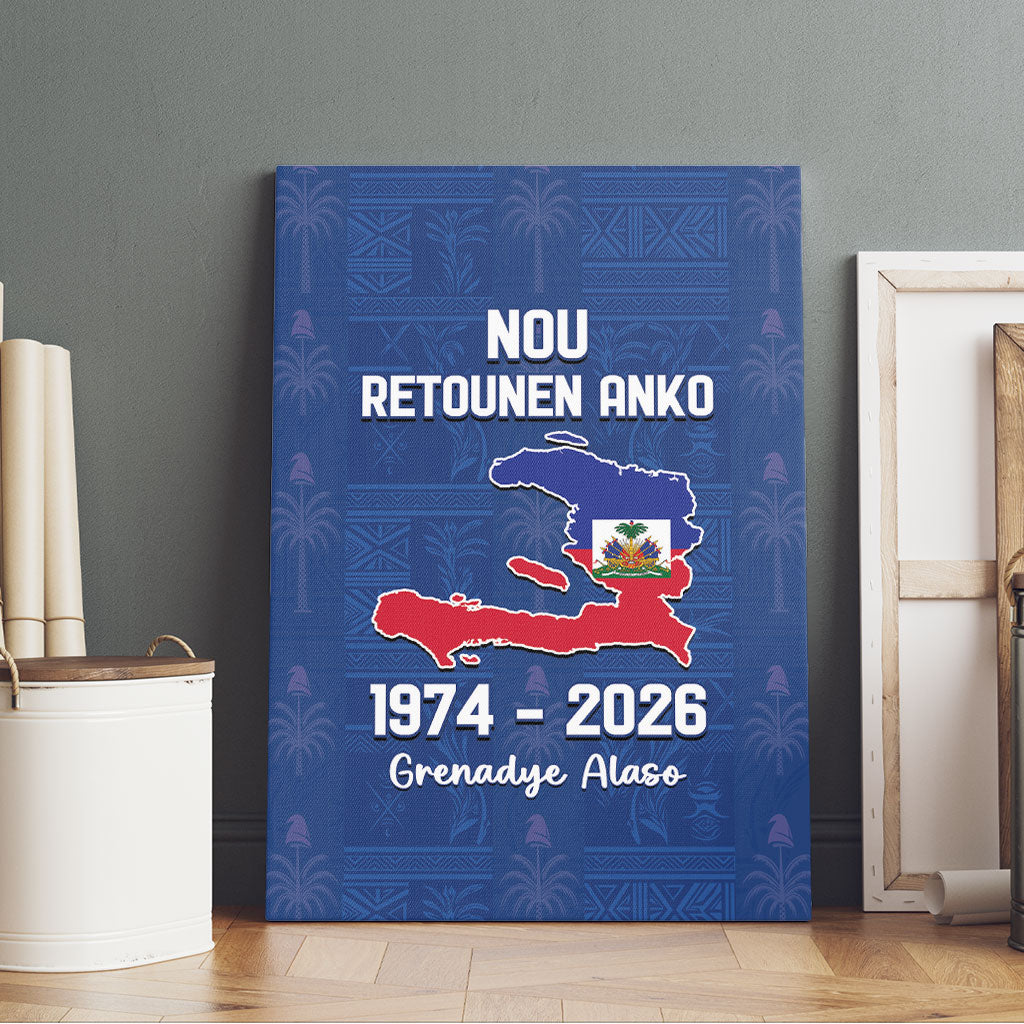Haiti Football Canvas Wall Art Nou Retounen Anko 1974-2026