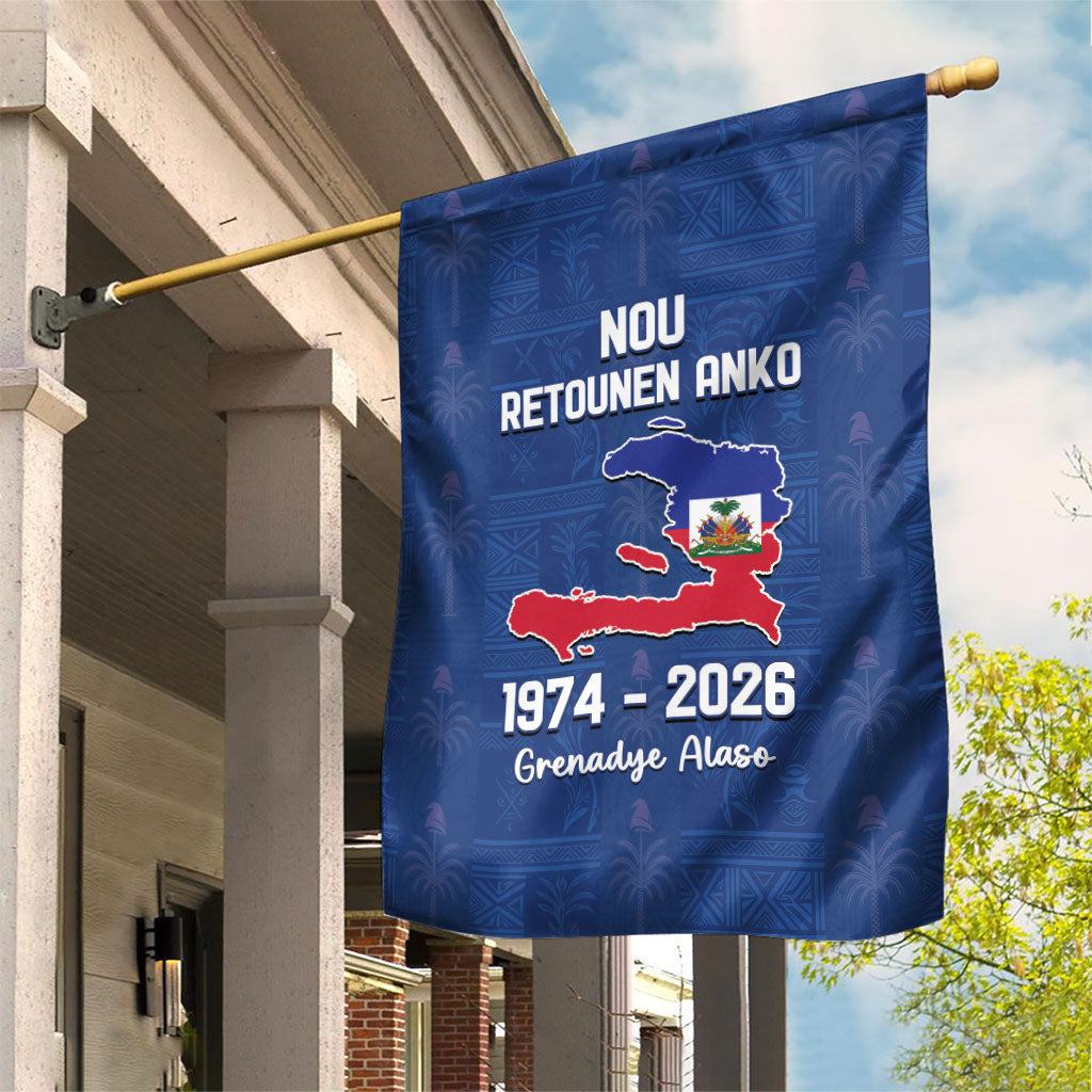 Haiti Football Garden Flag Nou Retounen Anko 1974-2026