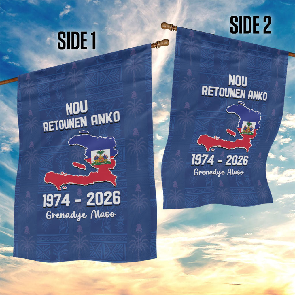 Haiti Football Garden Flag Nou Retounen Anko 1974-2026