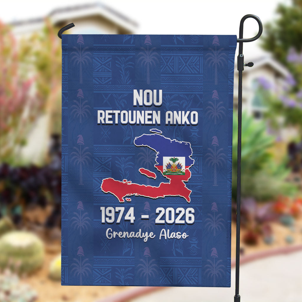 Haiti Football Garden Flag Nou Retounen Anko 1974-2026