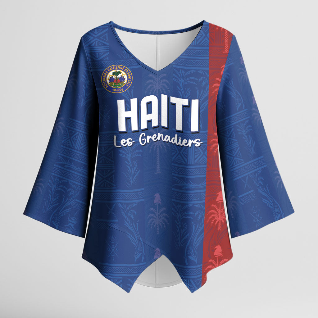 Haiti Football Kimono Sleeve Blouse Nou Retounen Anko 1974-2026