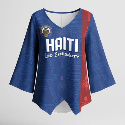 Haiti Football Kimono Sleeve Blouse Nou Retounen Anko 1974-2026