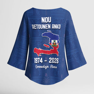 Haiti Football Kimono Sleeve Blouse Nou Retounen Anko 1974-2026