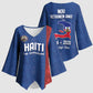 Haiti Football Kimono Sleeve Blouse Nou Retounen Anko 1974-2026