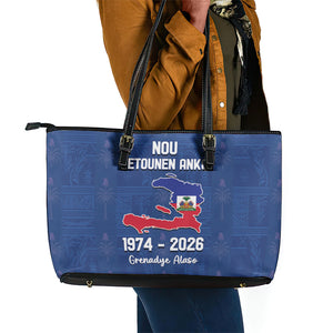 Haiti Football Leather Tote Bag Nou Retounen Anko 1974-2026