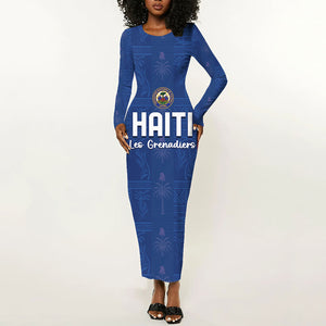 Haiti Football Long Sleeve Bodycon Dress Nou Retounen Anko 1974-2026