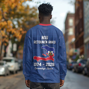 Haiti Football Long Sleeve Shirt Nou Retounen Anko 1974-2026