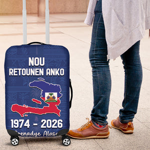 Haiti Football Luggage Cover Nou Retounen Anko 1974-2026