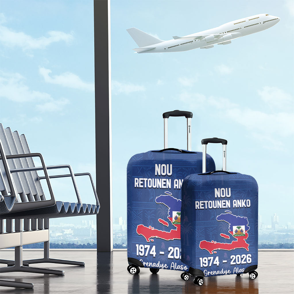 Haiti Football Luggage Cover Nou Retounen Anko 1974-2026