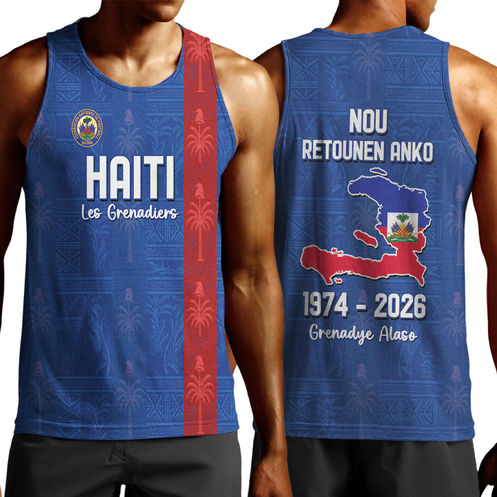 Haiti Football Men Tank Top Nou Retounen Anko 1974-2026
