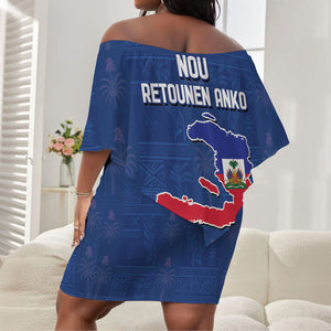 Haiti Football Off Shoulder Short Dress Nou Retounen Anko 1974-2026