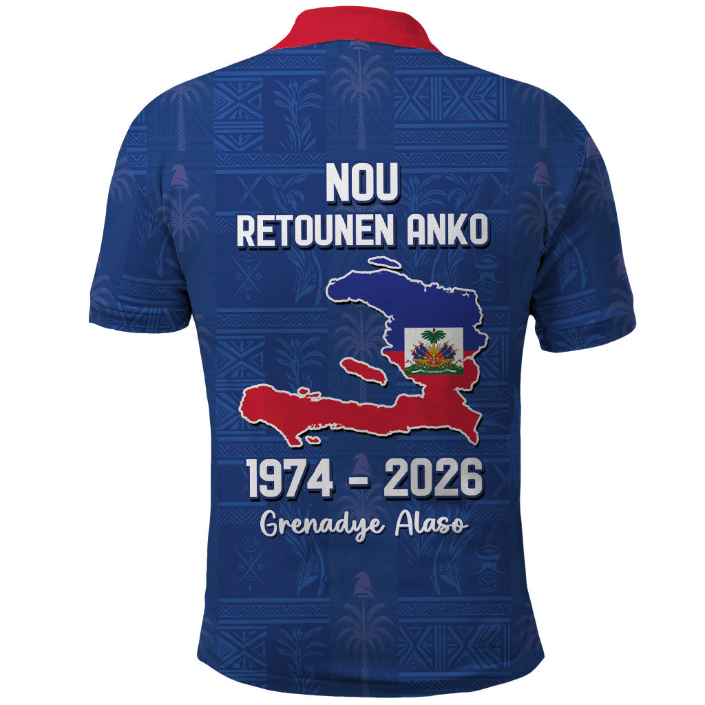 Haiti Football Polo Shirt Nou Retounen Anko 1974-2026