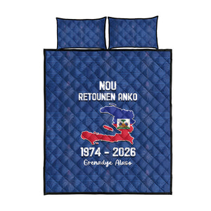 Haiti Football Quilt Bed Set Nou Retounen Anko 1974-2026