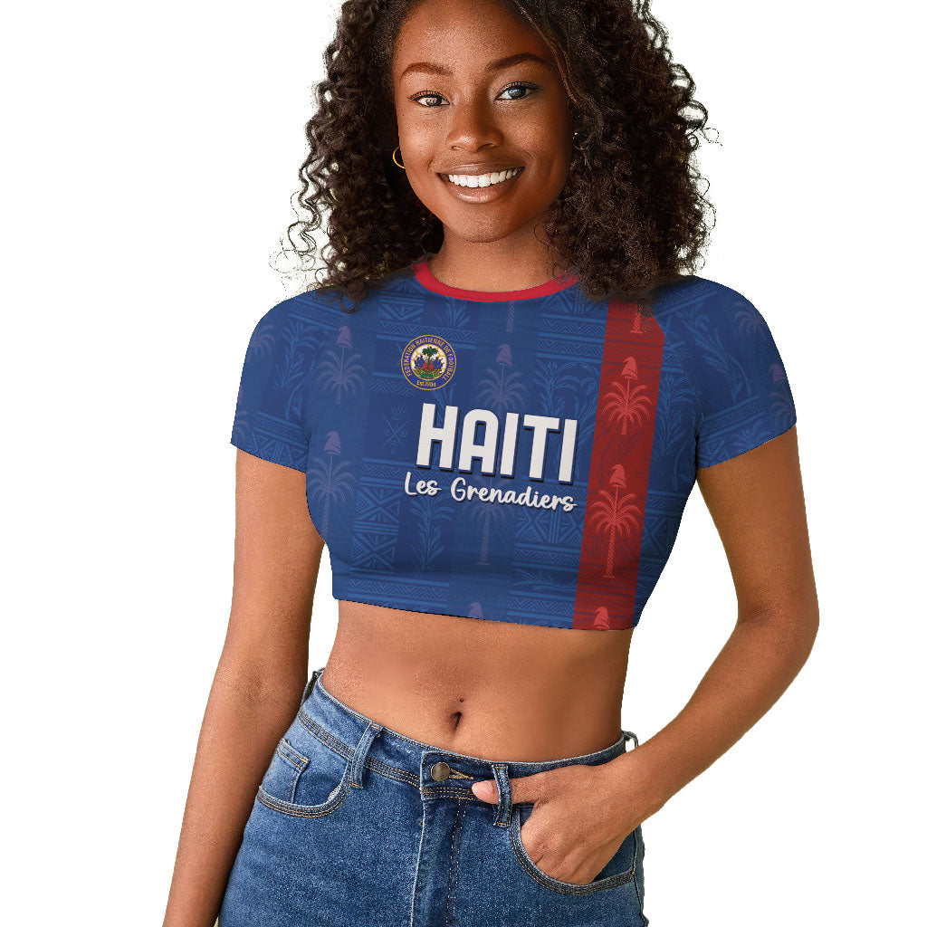Haiti Football Raglan Cropped T shirt Nou Retounen Anko 1974-2026