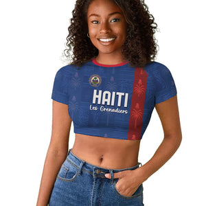 Haiti Football Raglan Cropped T shirt Nou Retounen Anko 1974-2026