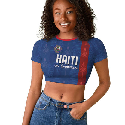 Haiti Football Raglan Cropped T shirt Nou Retounen Anko 1974-2026