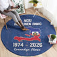 Haiti Football Round Carpet Nou Retounen Anko 1974-2026