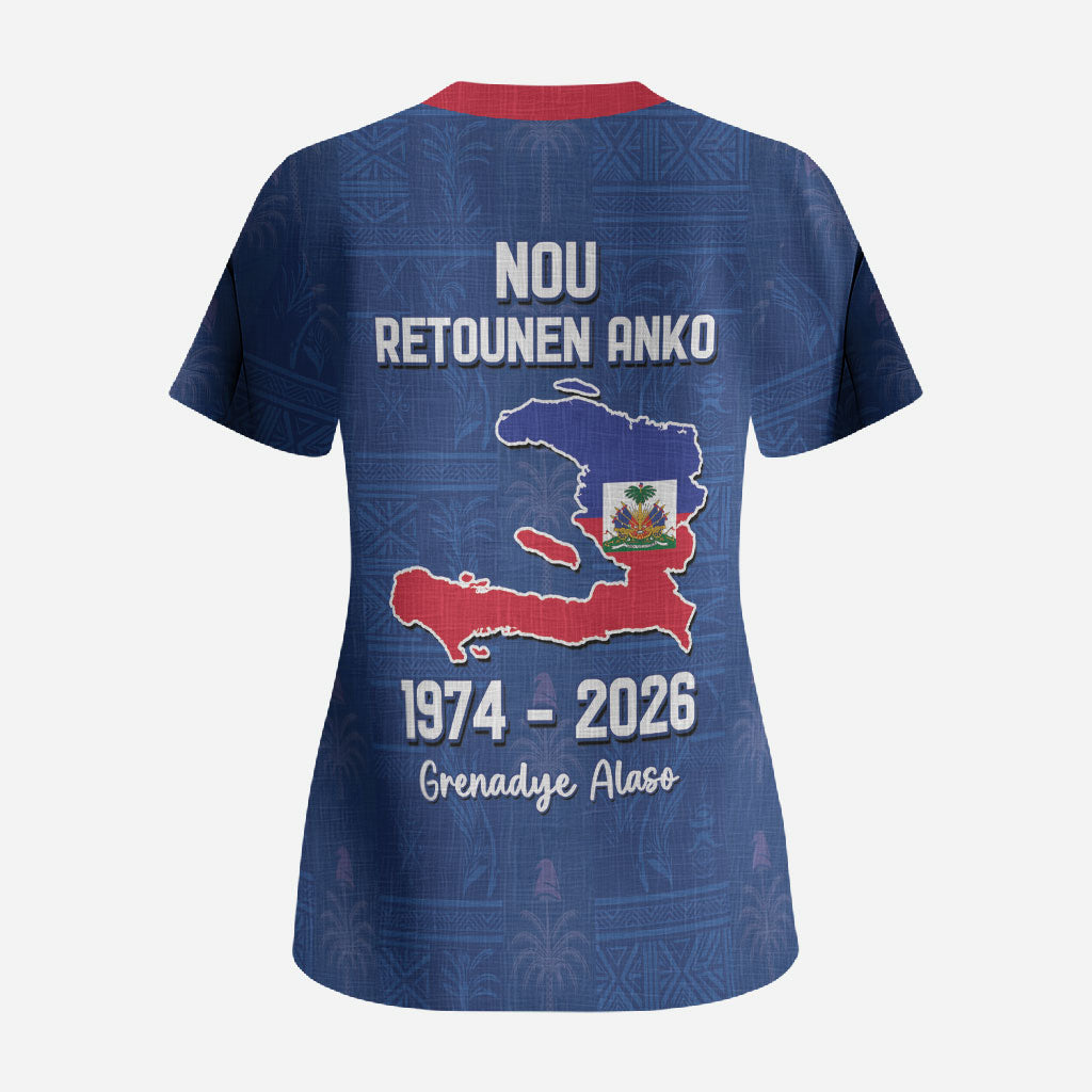 Haiti Football Scrub Top Nou Retounen Anko 1974-2026