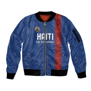 Haiti Football Sleeve Zip Bomber Jacket Nou Retounen Anko 1974-2026