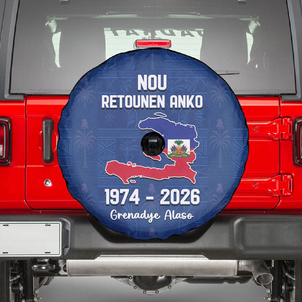 Haiti Football Spare Tire Cover Nou Retounen Anko 1974-2026