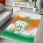 Ivory Coast Football Area Rug Proud Elephant Fan Edition