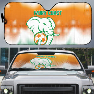 Ivory Coast Football Auto Sun Shade Proud Elephant Fan Edition