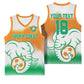 Custom Ivory Coast Football Basketball Jersey Proud Elephant Fan Edition