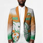 Custom Ivory Coast Football Blazer Proud Elephant Fan Edition