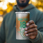 Custom Ivory Coast Football 4 in 1 Can Cooler Tumbler Proud Elephant Fan Edition