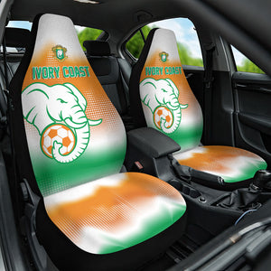 Ivory Coast Football Car Seat Cover Proud Elephant Fan Edition