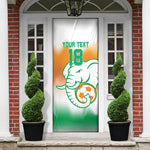 Custom Ivory Coast Football Door Cover Proud Elephant Fan Edition