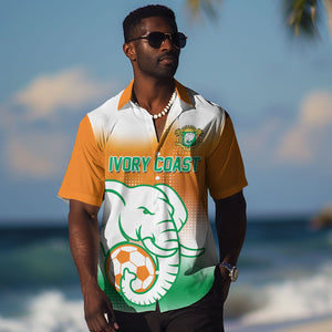 Custom Ivory Coast Football Hawaiian Shirt Proud Elephant Fan Edition