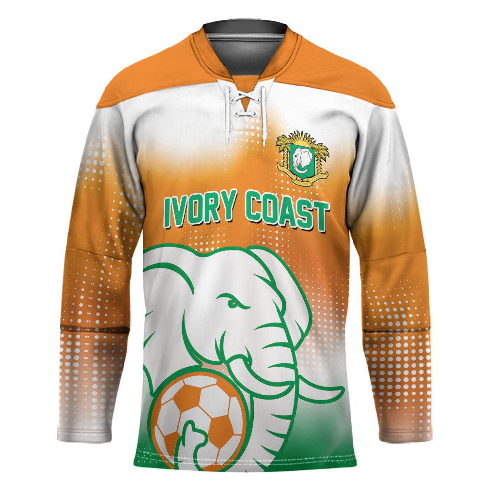 Custom Ivory Coast Football Hockey Jersey Proud Elephant Fan Edition