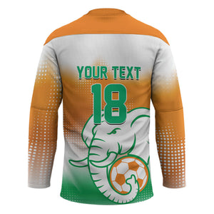 Custom Ivory Coast Football Hockey Jersey Proud Elephant Fan Edition