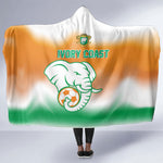 Ivory Coast Football Hooded Blanket Proud Elephant Fan Edition