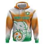 Custom Ivory Coast Football Hoodie Proud Elephant Fan Edition