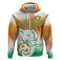 Custom Ivory Coast Football Hoodie Proud Elephant Fan Edition