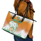 Ivory Coast Football Leather Tote Bag Proud Elephant Fan Edition
