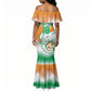 Custom Ivory Coast Football Mermaid Dress Proud Elephant Fan Edition