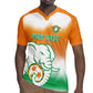 Custom Ivory Coast Football Rugby Jersey Proud Elephant Fan Edition