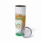 Custom Ivory Coast Football Skinny Tumbler Proud Elephant Fan Edition