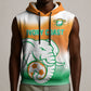 Custom Ivory Coast Football Sleeveless Hoodie Proud Elephant Fan Edition